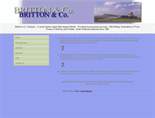 Tablet Screenshot of brittonandco.co.uk